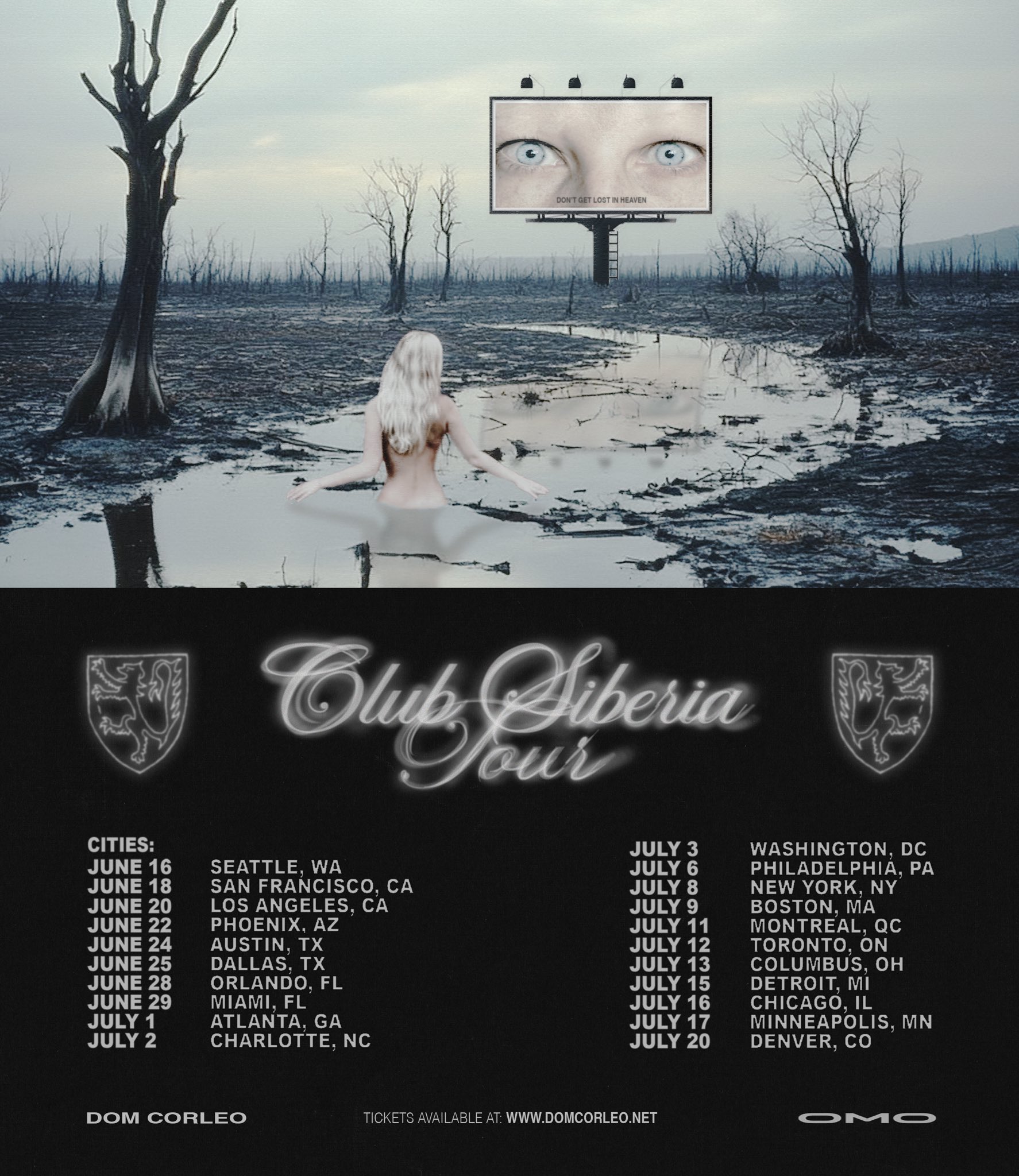 Dom Corleo Club Siberia Tour Poster 2025